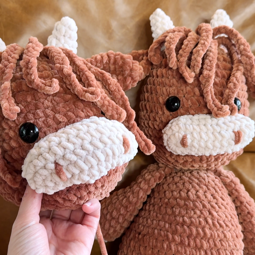 Crochet Pattern for a Highland Cow Amigurumi