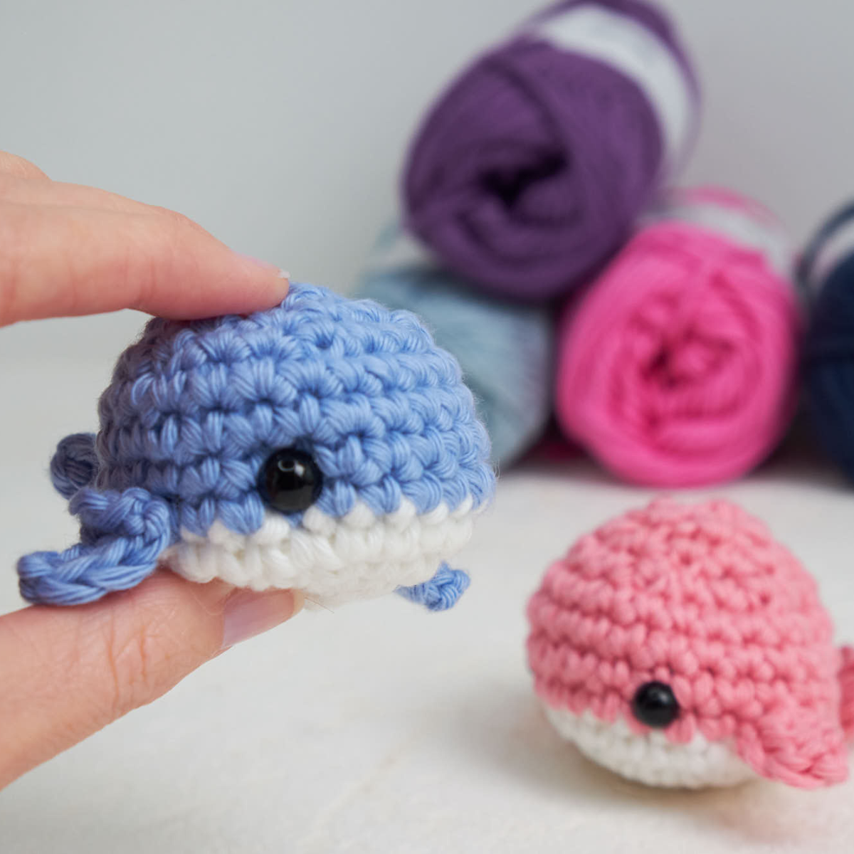 Crochet amigurumi whale pattern