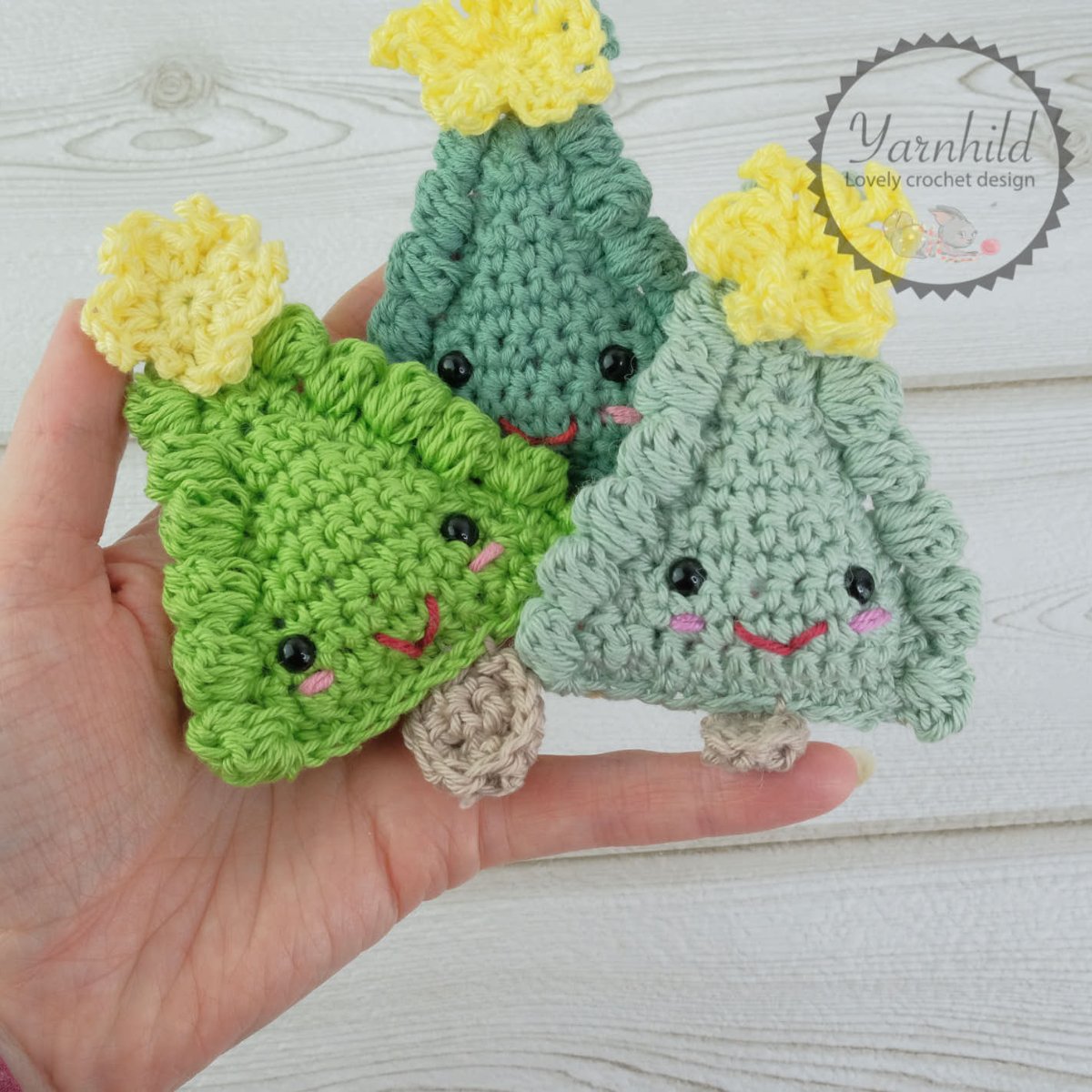 Crochet Christmas ornament tree pattern (PDF)