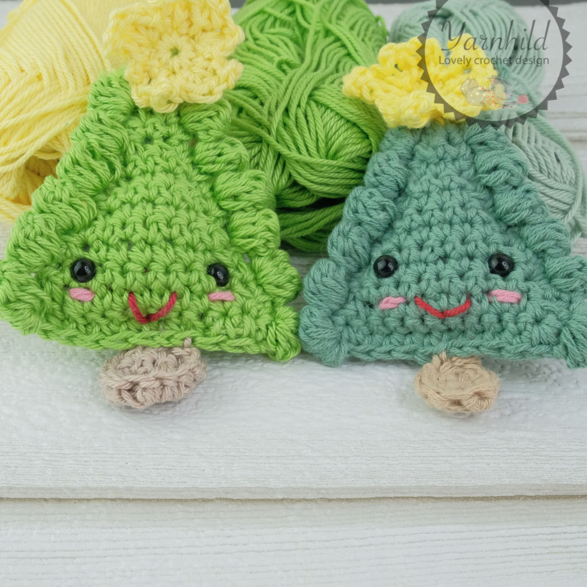 Crochet Christmas ornament tree pattern (PDF)