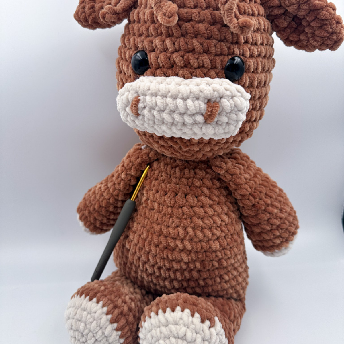 Crochet Pattern for a Highland Cow Amigurumi