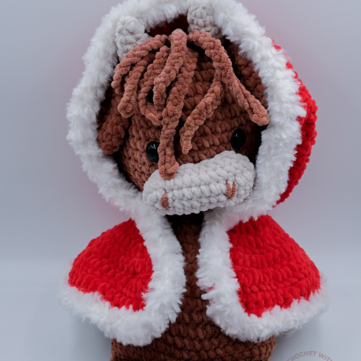 Fergus Winter Cape. Crochet Pattern PDF