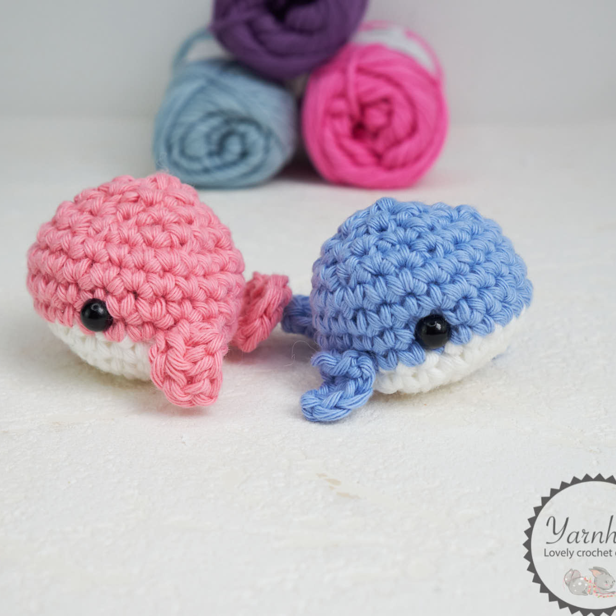 Crochet amigurumi whale pattern
