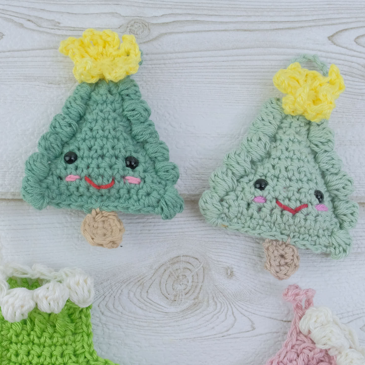 Crochet Christmas ornament tree pattern (PDF)