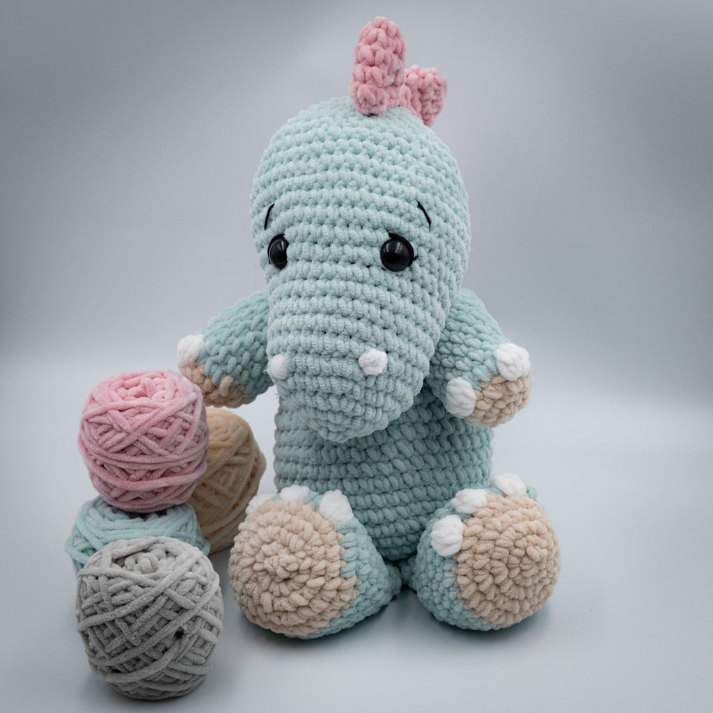 Danny the Dinosaur – Chunky Crochet Amigurumi Pattern (PDF)